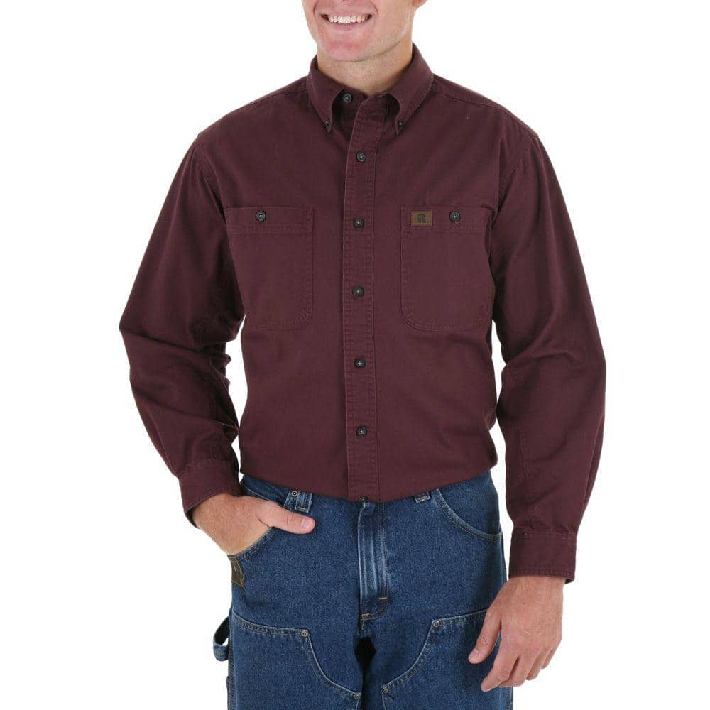 Wrangler Medium Men's Logger Shirt-3W501BG - The Home Depot
