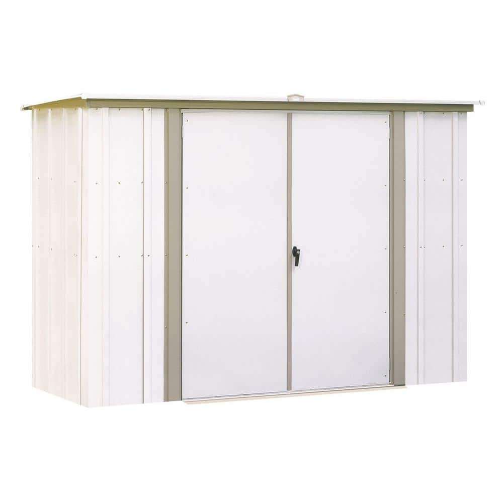 handy home somerset 10x10 wood storage shed kit 18412-3