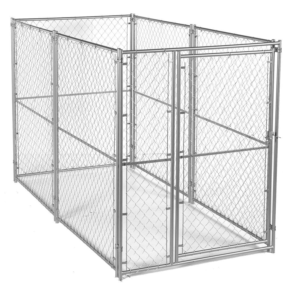 Lucky Dog 6 ft. H x 5 ft. W x 10 ft. L Modular Chain Link 