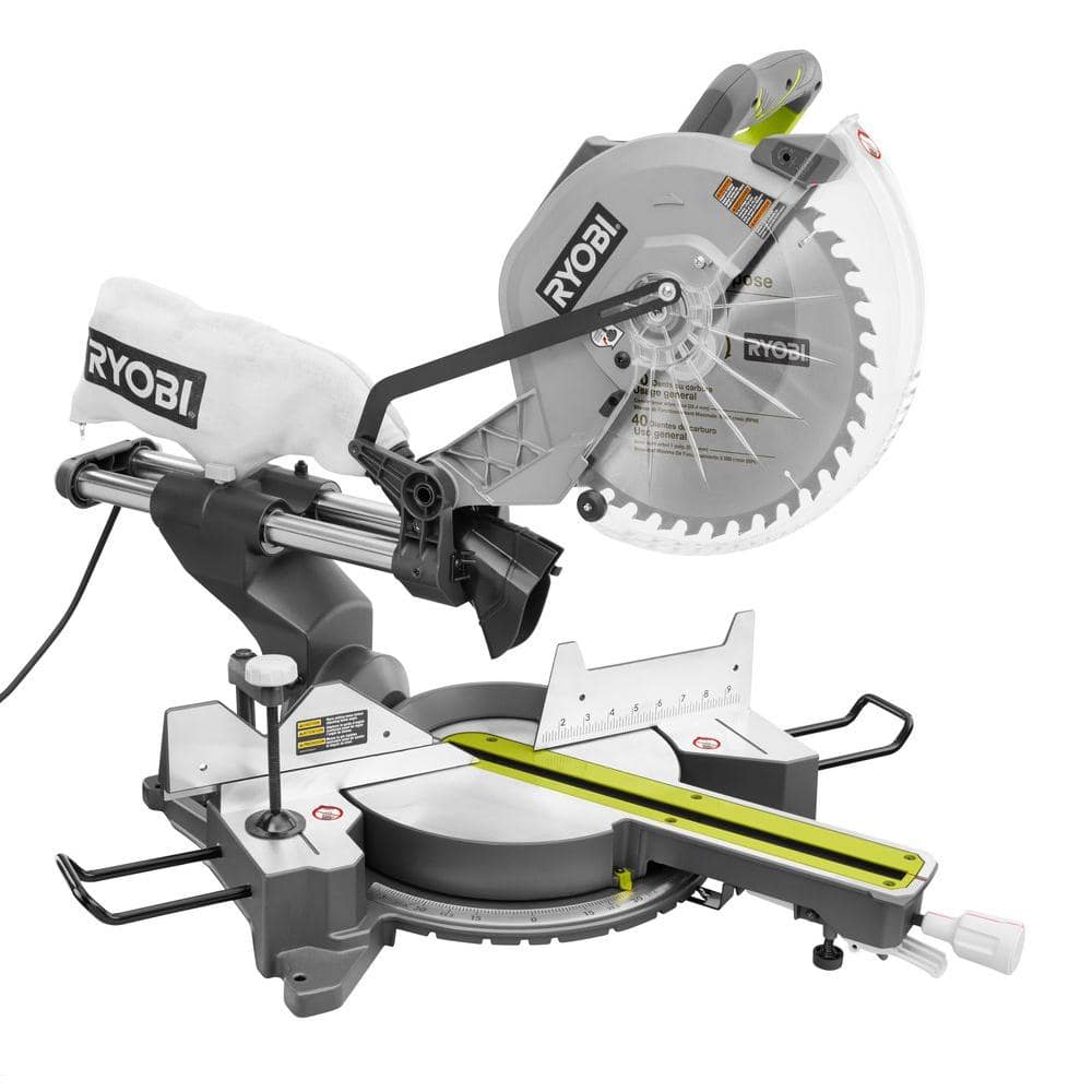 15 Amp 12 in. Sliding Miter Saw with Laser