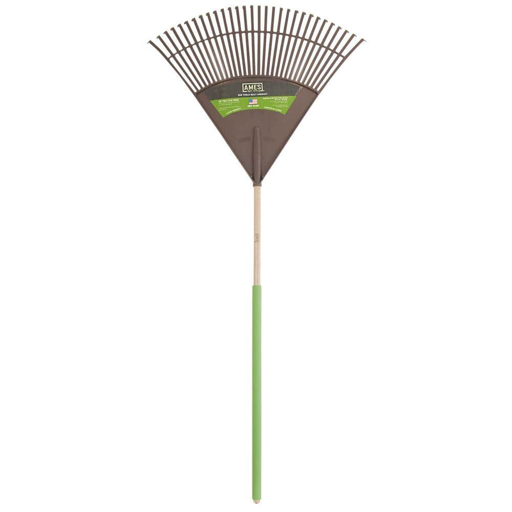 Ames 30-Tines Poly Leaf Rake-2915700 - The Home Depot