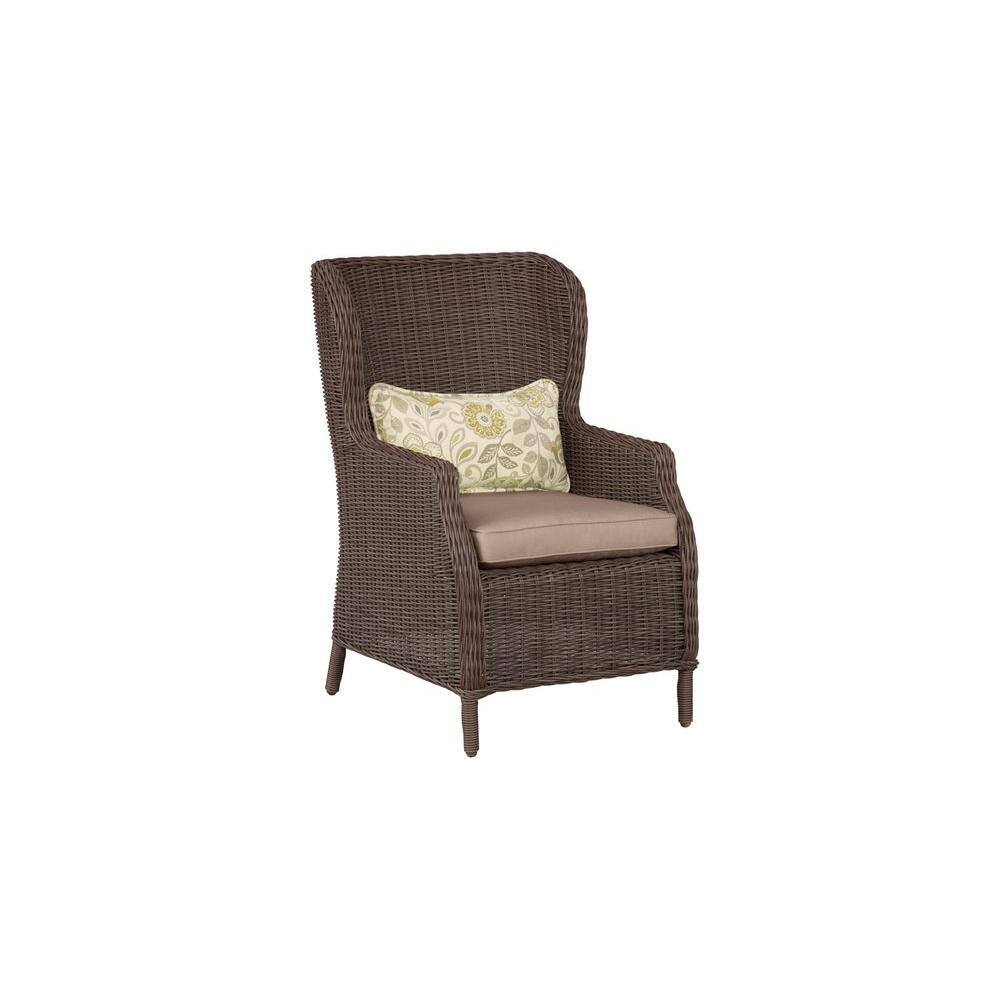 Hampton Bay Parksville Folding Woven Patio Chair (2-Pack)-FDS00230E ...