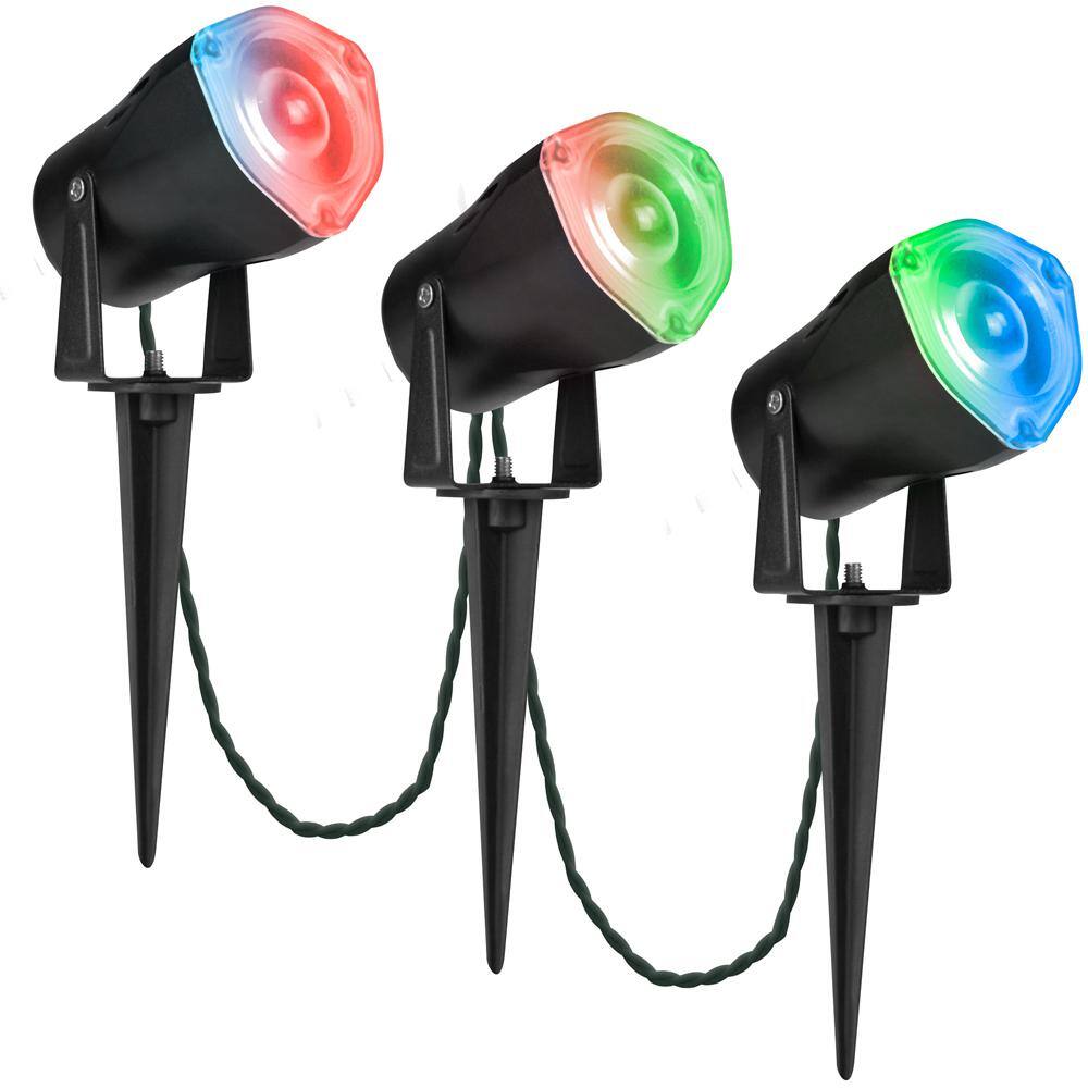 LightShow AppLights LED RGB Spotlight Stake (Set of 3 