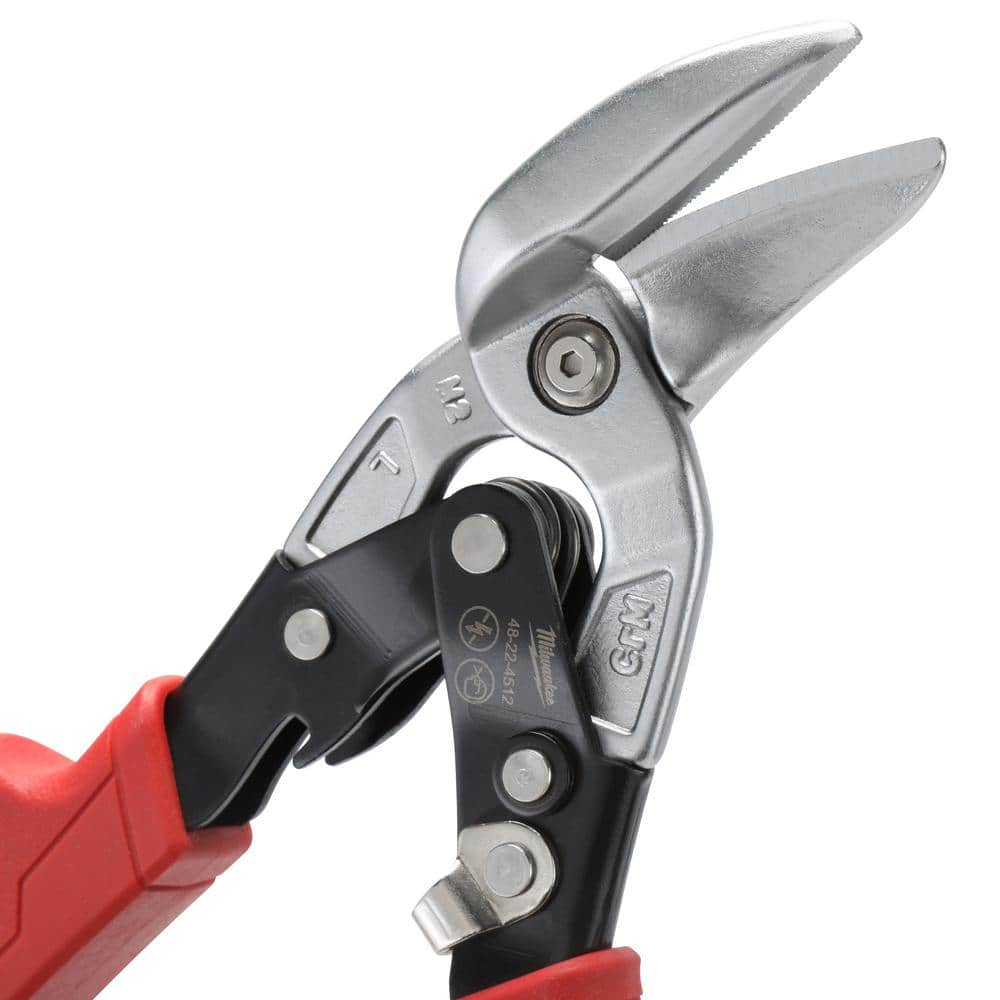 Aviation snips featuring forged steel blades that provide a precise cut