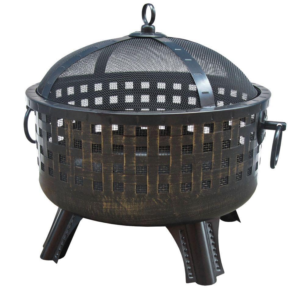 Hampton Bay Emberjack 36 in. Round Steel Fire Pit-FT-01E - The Home Depot