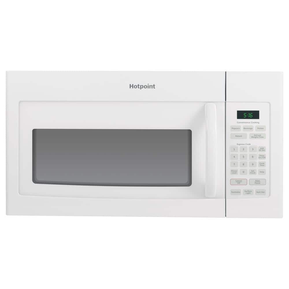 Hotpoint 1.6 cu. ft. Over the Range Microwave Oven in White-RVM5160DHWW