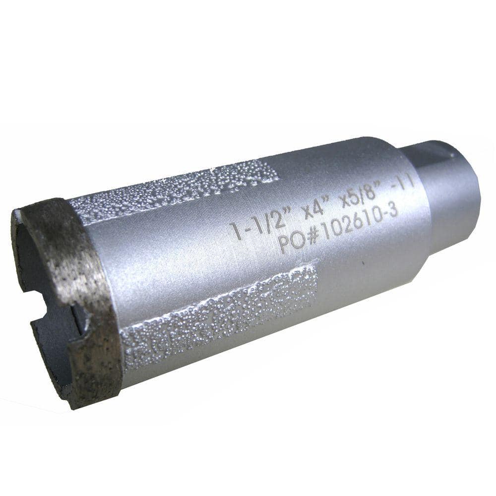 Archer USA 1-1/2 in. Wet Diamond Core Bit with Side Strips for Granite ...