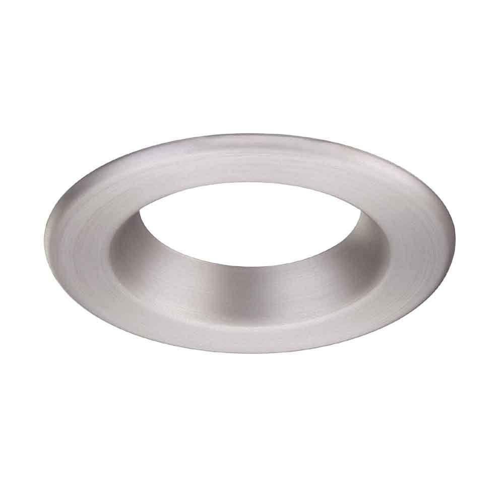 Commercial Electric 4 In Brushed Nickel Recessed Led Trim Ring | Free ...