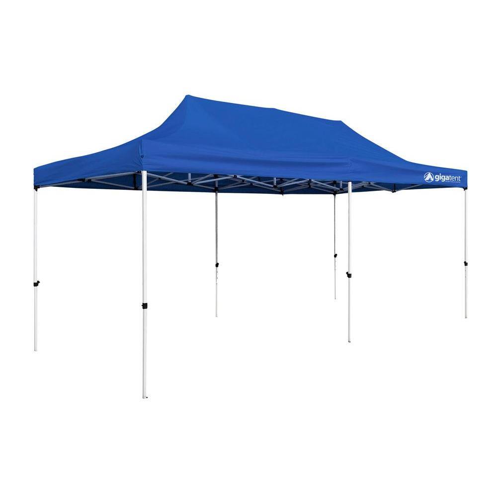 GigaTent Party Tent 10 ft. x 20 ft. Blue Canopy-GT004 - The Home Depot