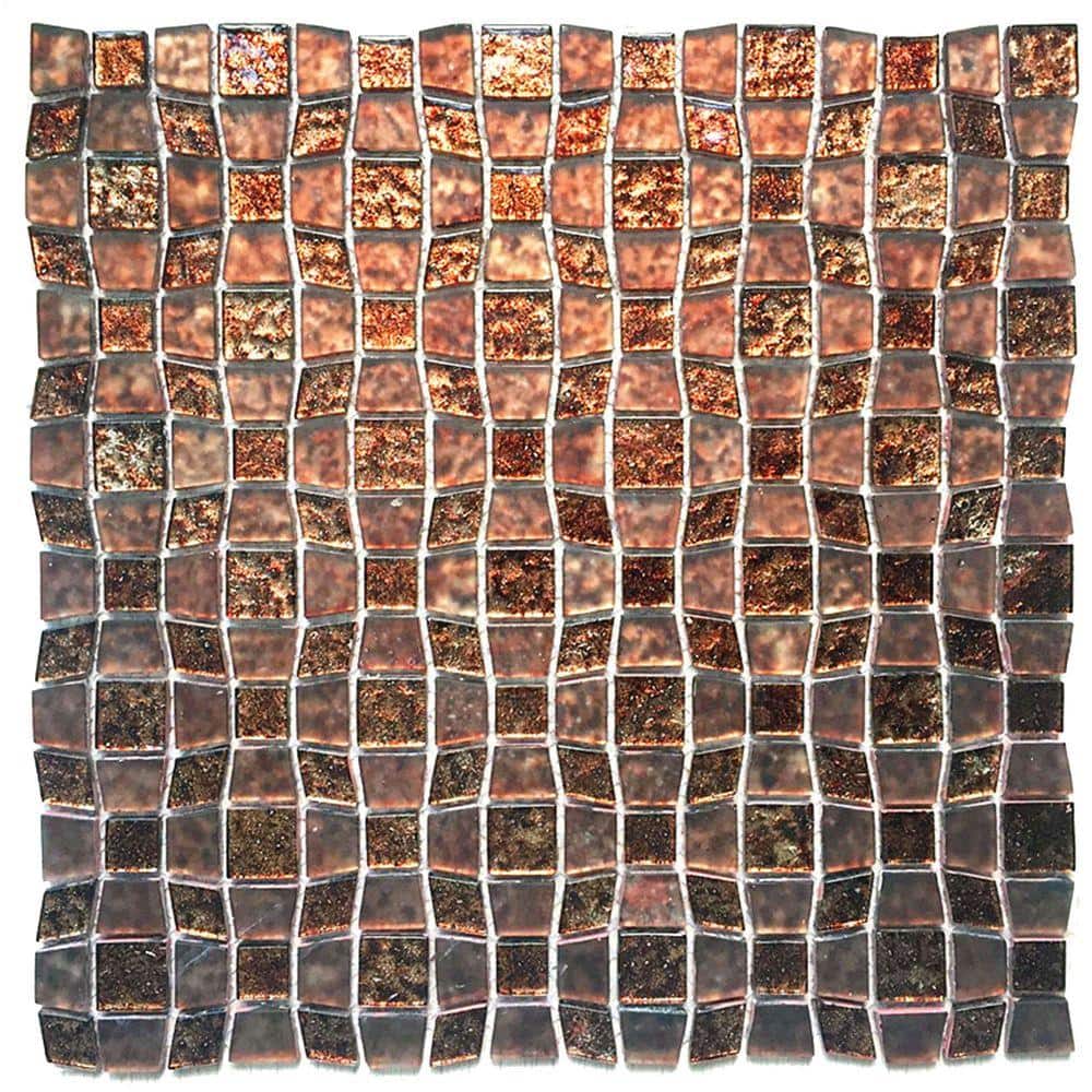 Instant Mosaic Peel and Stick Glass Wall Tile - 3 in. x 6 in. Tile