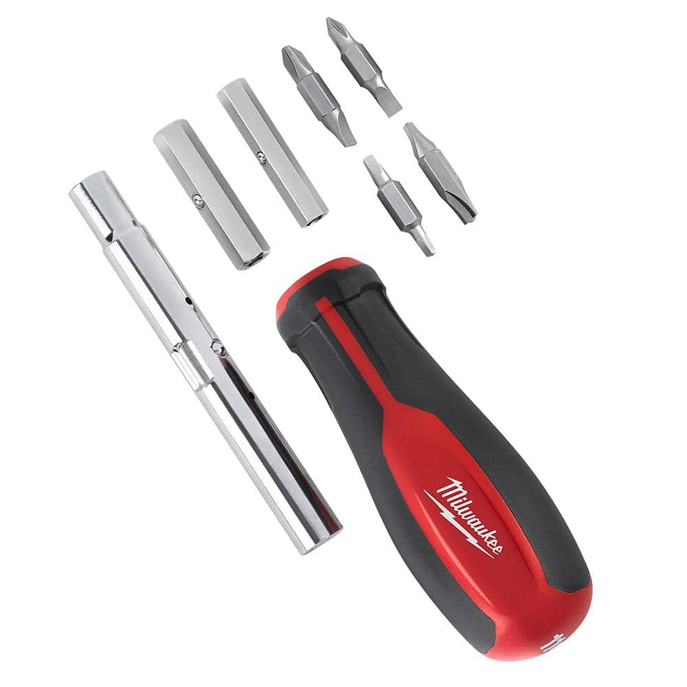 Screwdriver set including 8 bits and 3 nut drivers