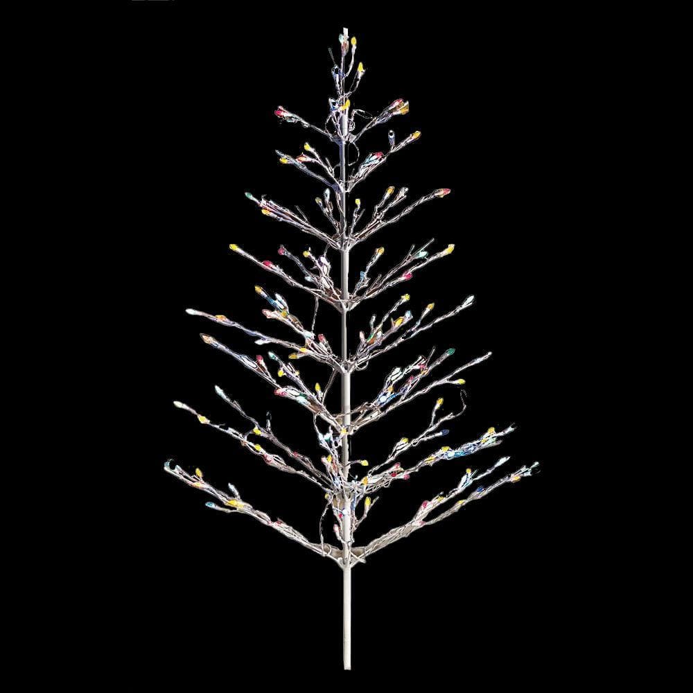 Home Accents Holiday 6 ft. LED Color Changing Artificial Twig Tree with ...