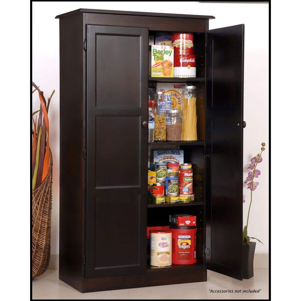 Concepts In Wood Multi-Use Storage Pantry in Espresso