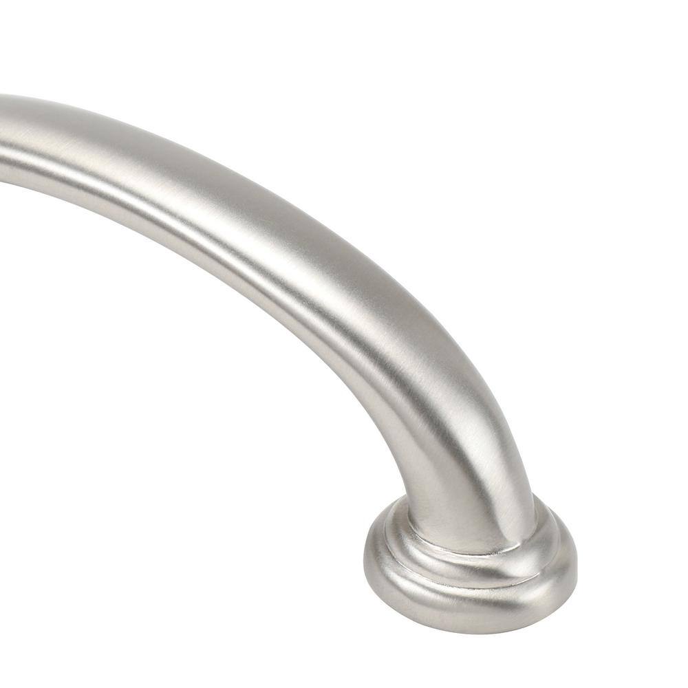 Cabinet pull with a contemporary stainless steel finish