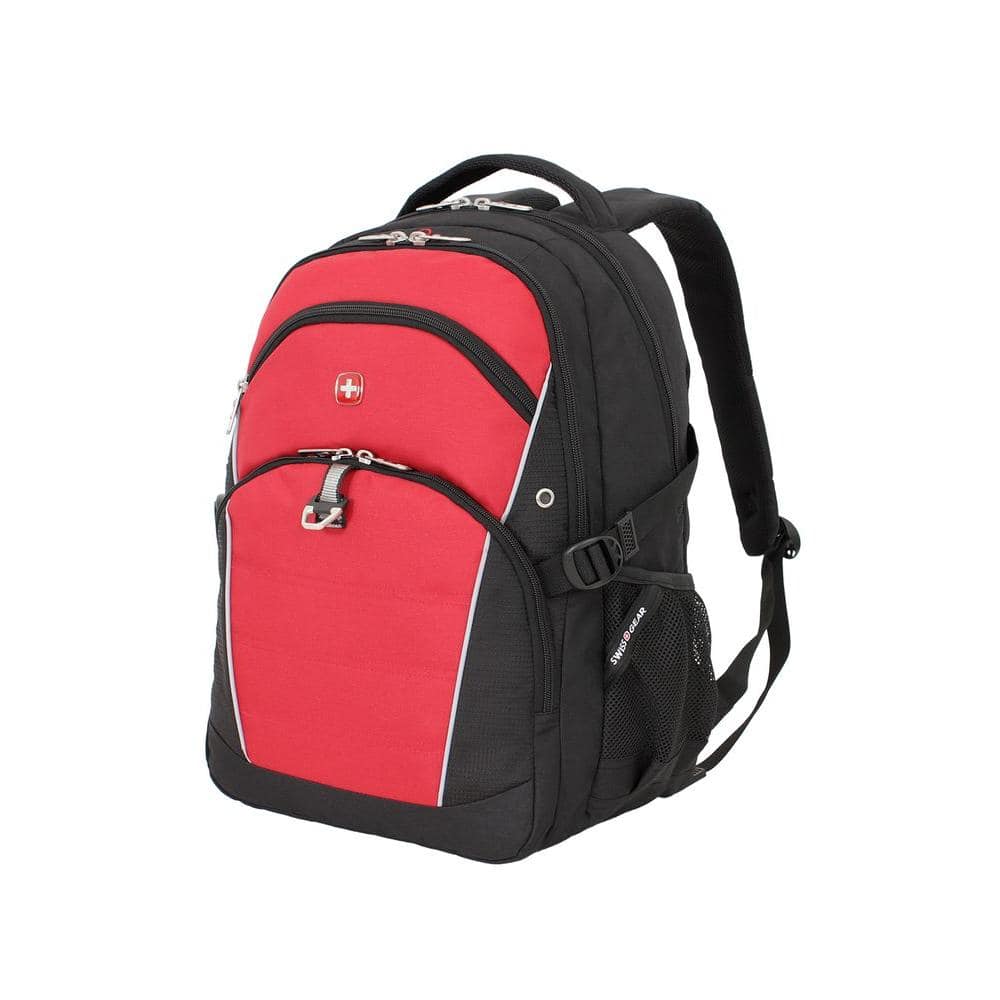 SWISSGEAR 18.5 in. Black and Red Backpack-3272201408 - The Home Depot