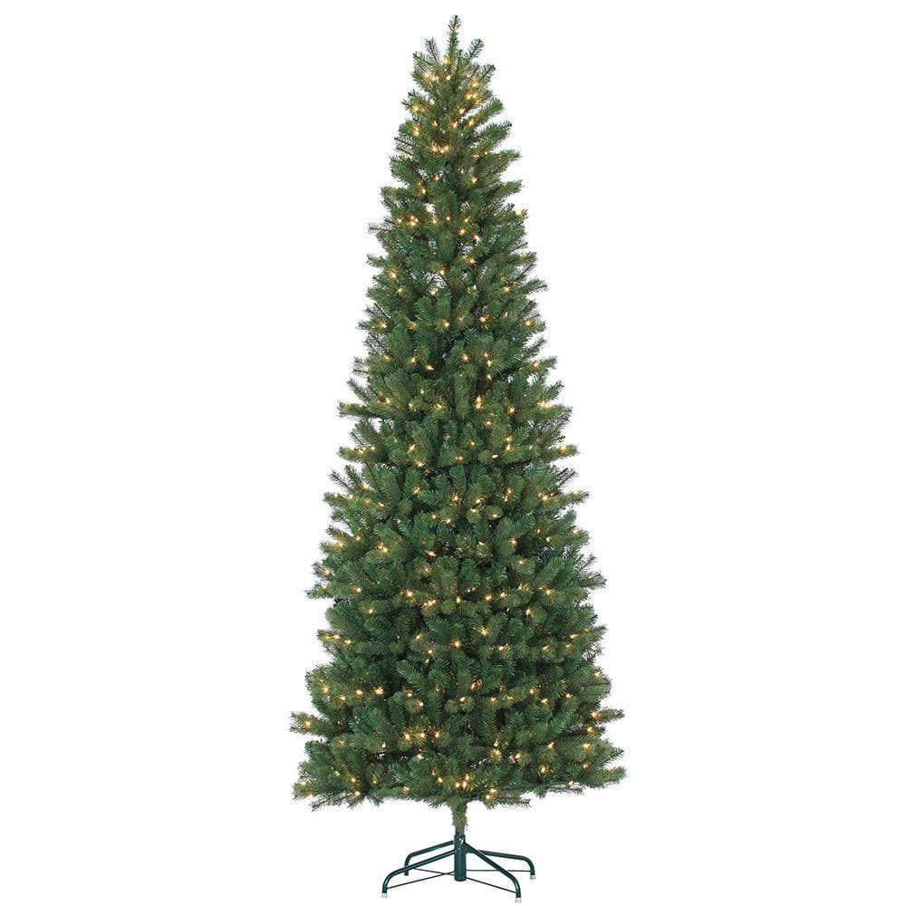 Sterling 9 ft. Pre-Lit Natural Cut Slim Montgomery Pine Artificial ...