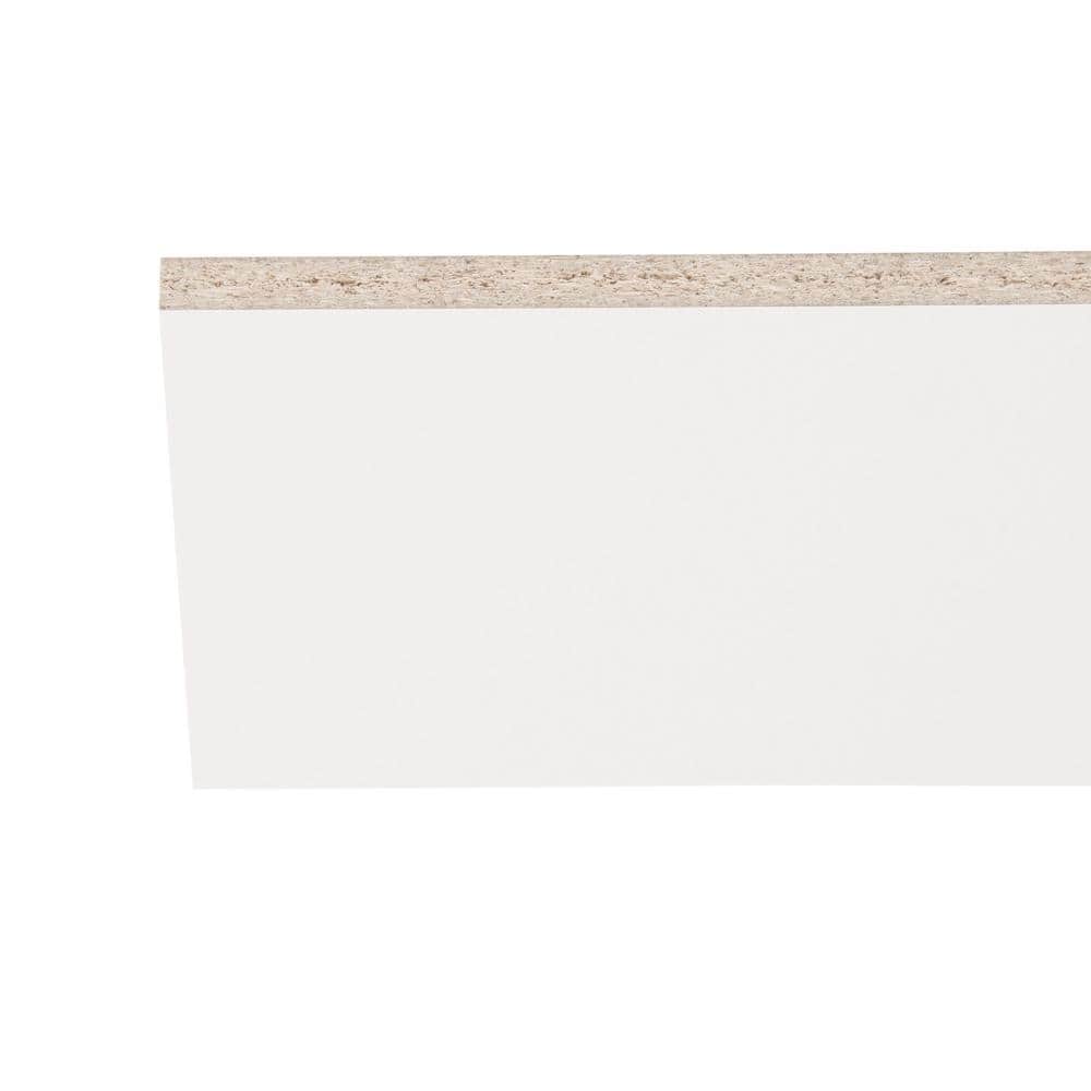 Melamine particle board featuring a smooth finish