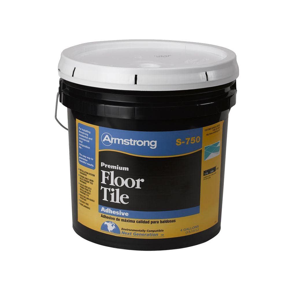Armstrong S-750 4 Gal. Resilient Tile Adhesive-00750418 - The Home Depot