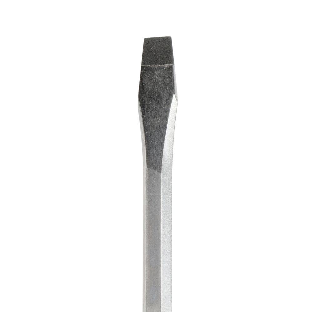 Demolition screwdriver featuring a steel cap