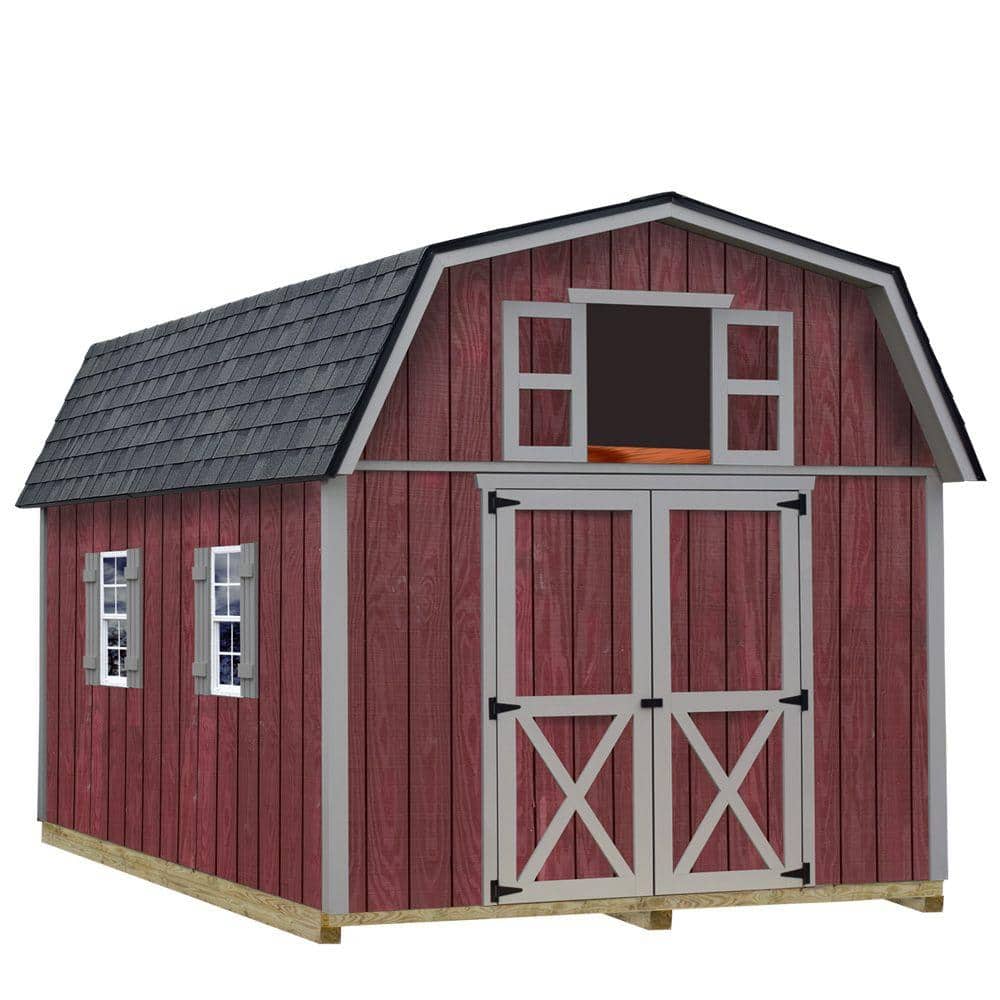 Best Barns New Castle 16 ft. x 12 ft. Wood Storage Shed Kit ...