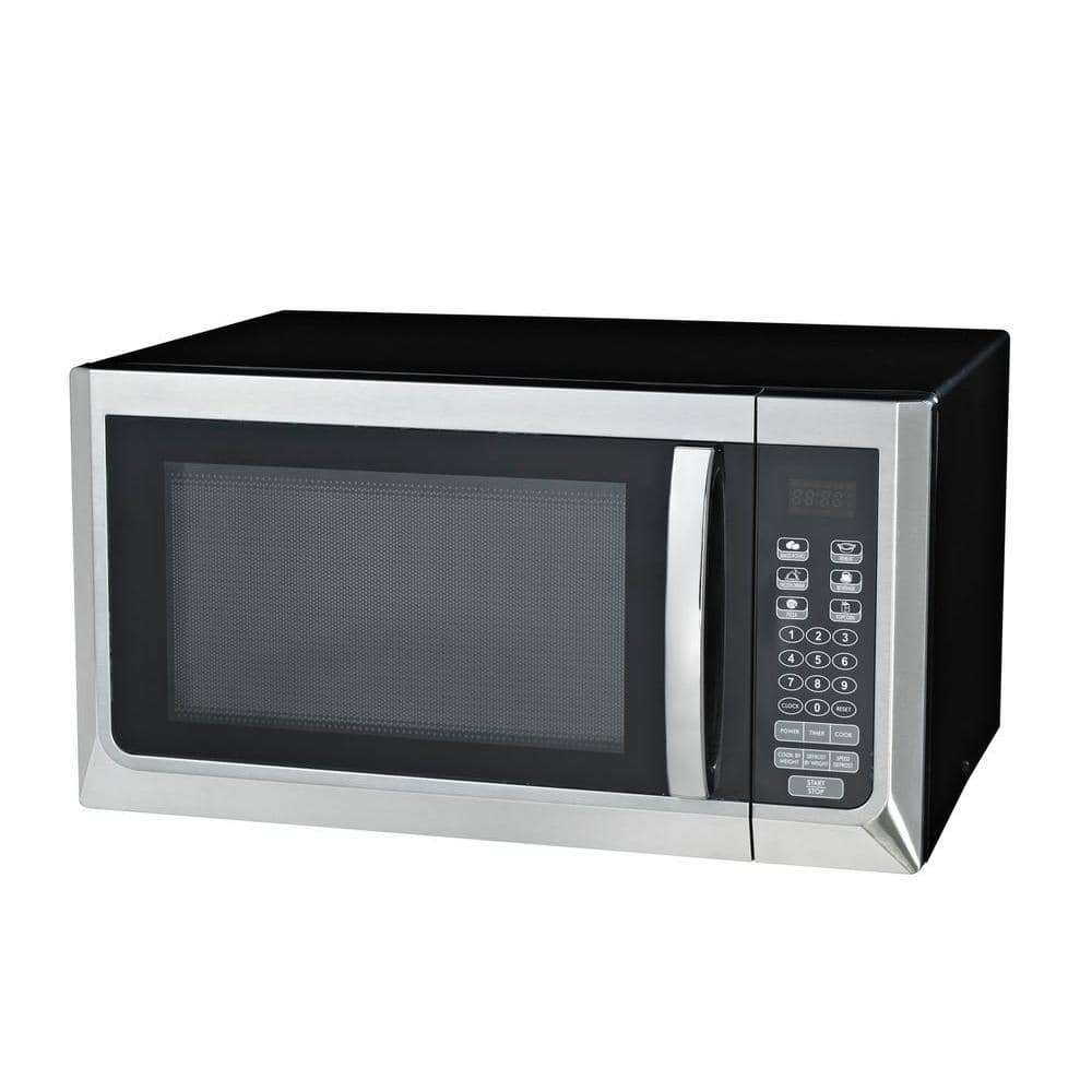 Oster 1.1 cu. ft. Countertop Microwave Oven in Stainless Steel-OGZC1101