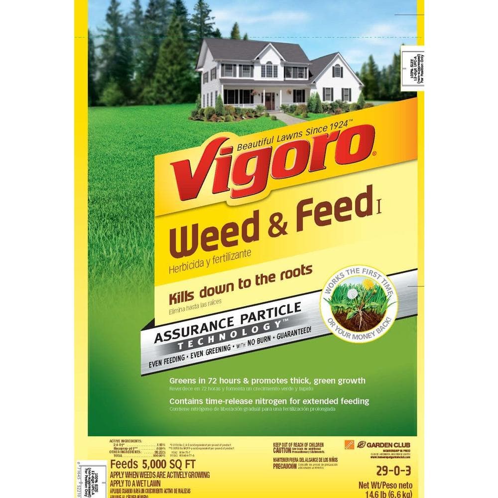 Vigoro Weed and Feed 5,000 sq. ft. for Bahia and Mixed Lawns II ...