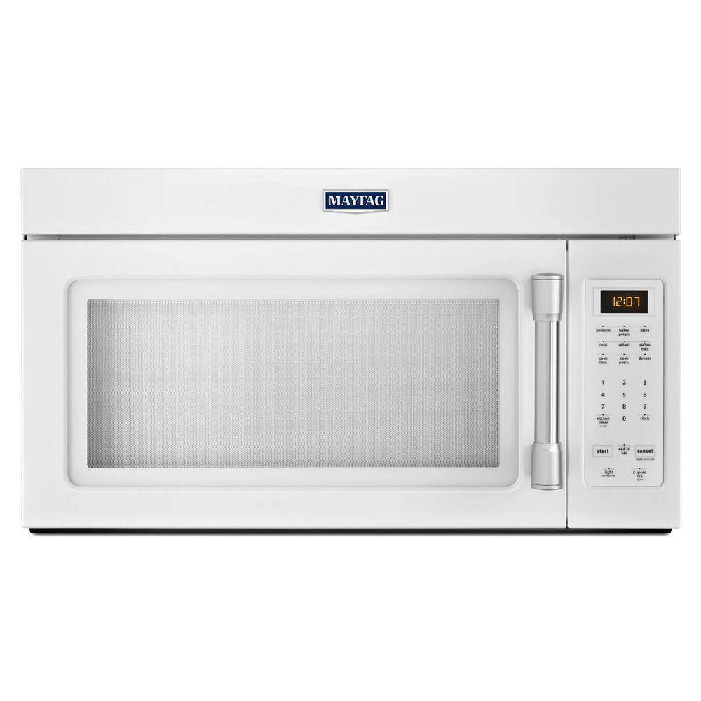 Whirlpool 2.0 cu. ft. Over the Range Microwave in White Ice with Sensor