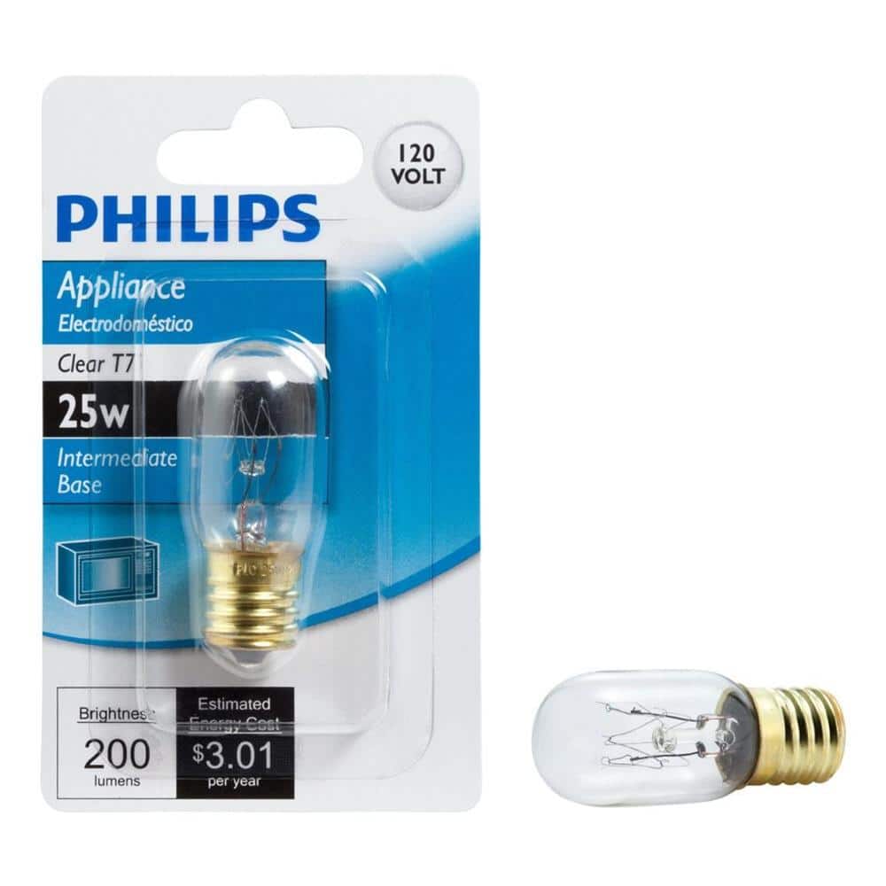 Philips 25-Watt Incandescent T7 Microwave Light Bulb-416271 - The Home