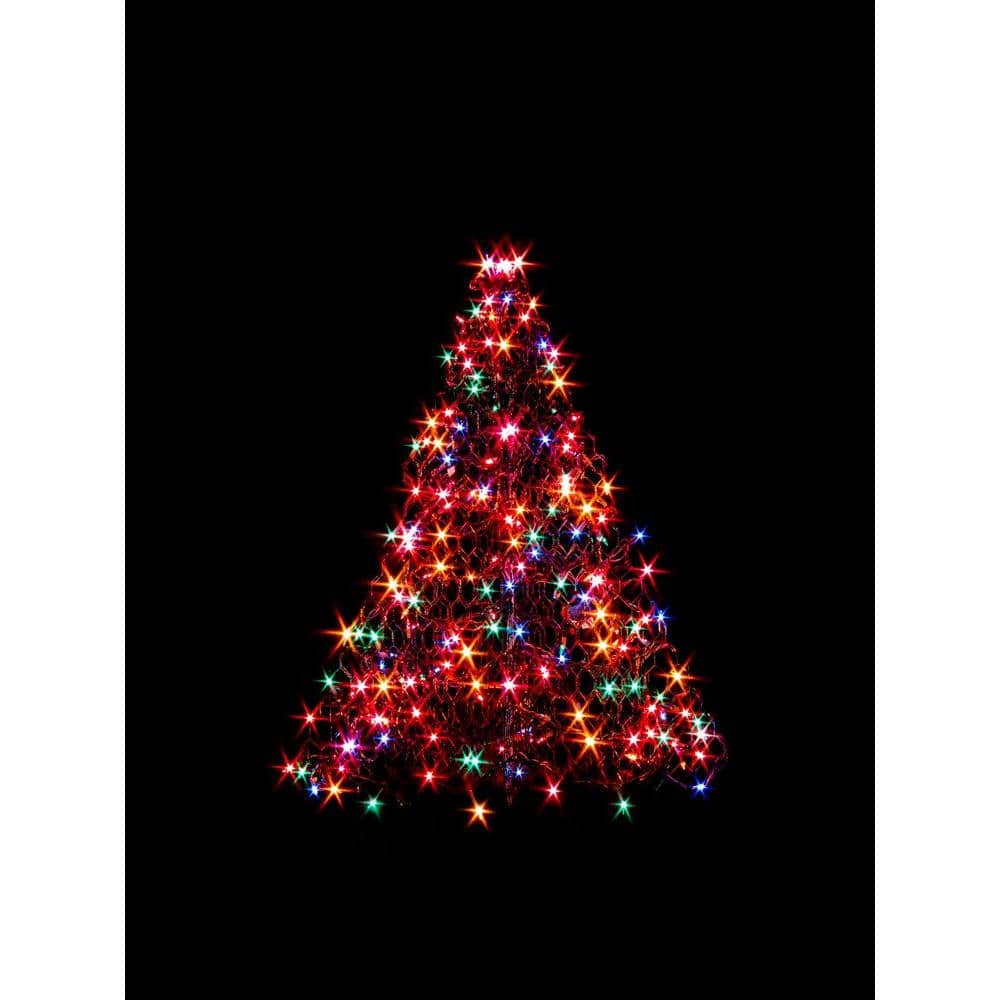 GE 7 ft. White Winterberry Branch Tree with LED Lights-21052HD - The Home Depot