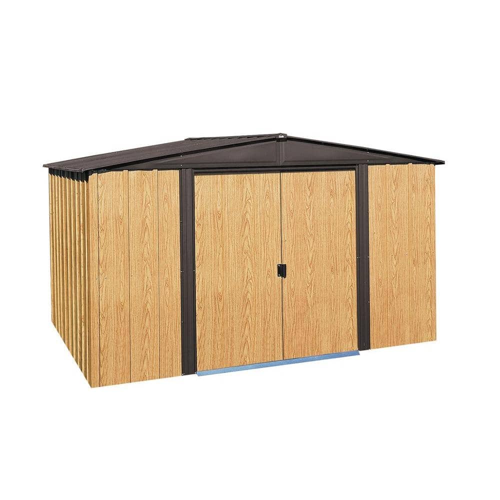 Handy Home Products Princeton 10 ft. x 10 ft. Wood Storage 