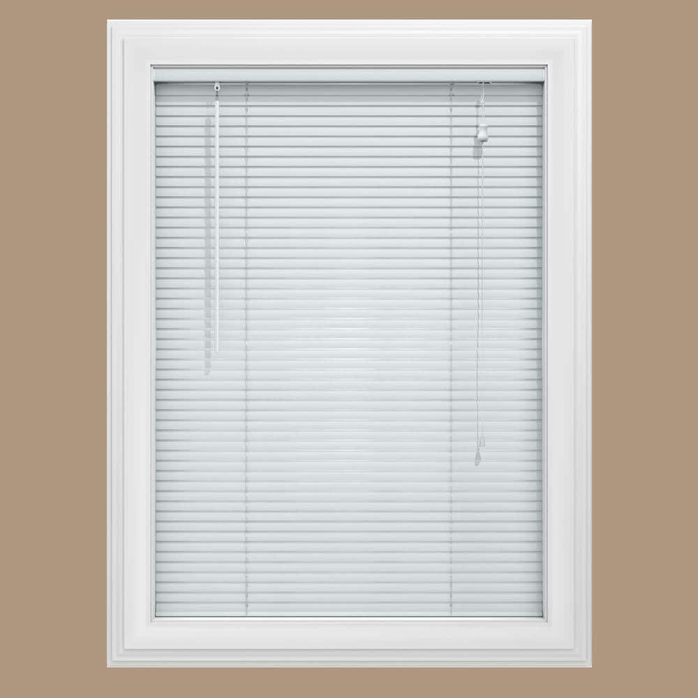 Home Decorators Collection White 2 in. Faux Wood Blind - 35 in. W ...