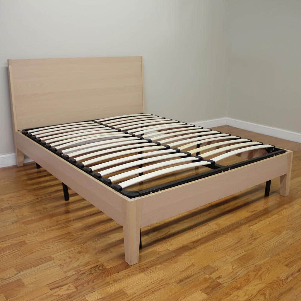 Europa Twin-Size Wood Slat and Metal Platform Bed Frame-127007-5010