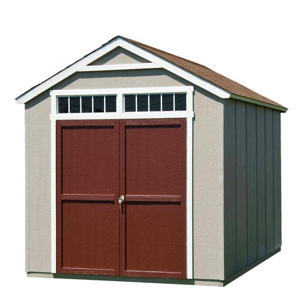handy home products meridian 8 ft. x 10 ft. wood storage