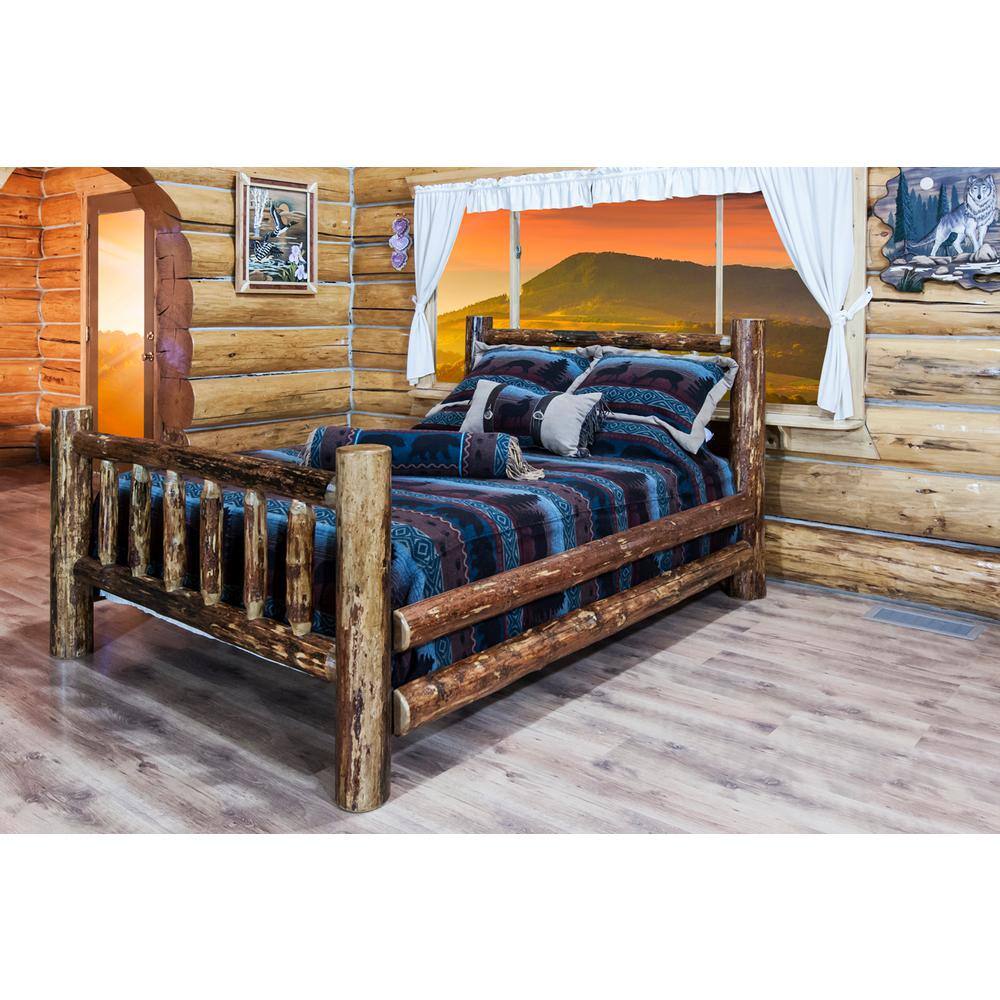 HomeSullivan Calabria Antique Brown Queen Bed Frame-40E411B221W(3A)[BED