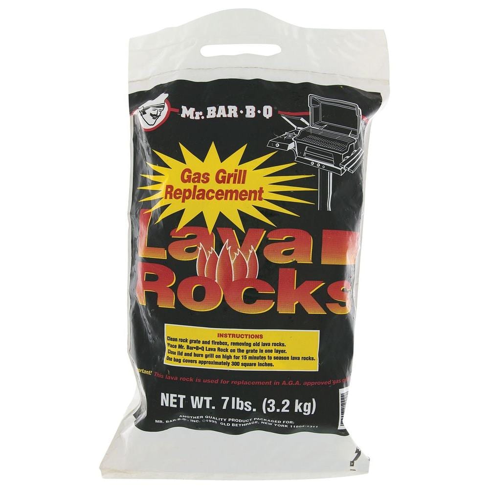 Lava rocks designed for use with gas grills