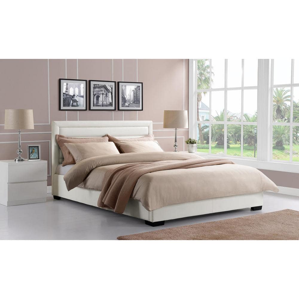 DHP Bombay White Twin Bed Frame-3246098 - The Home Depot