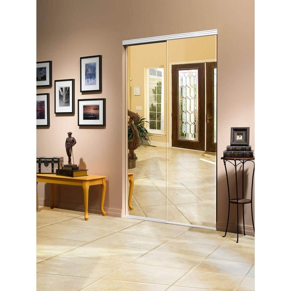 Impact Plus 60 in. x 80 in. Beveled Edge Backed Mirror 