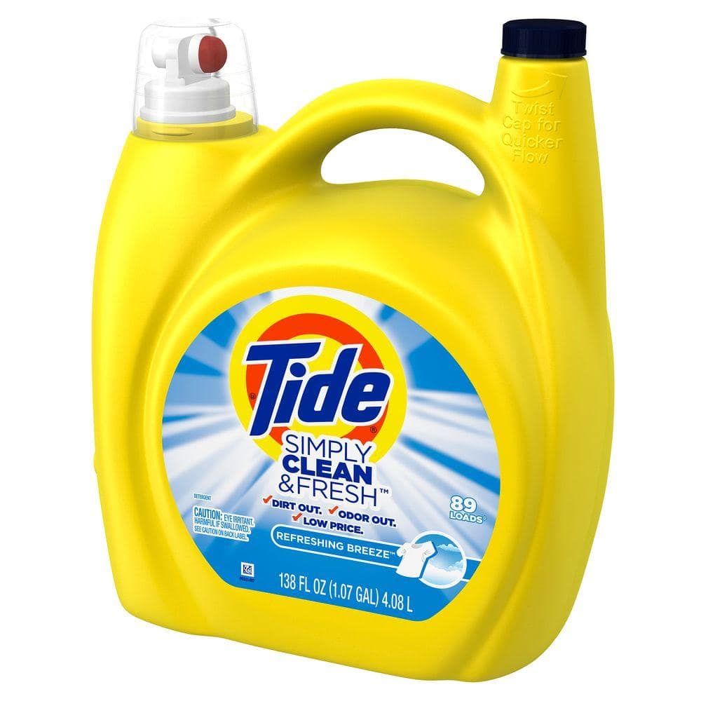 Tide Simply Clean and Fresh 138 oz. Refreshing Breeze 