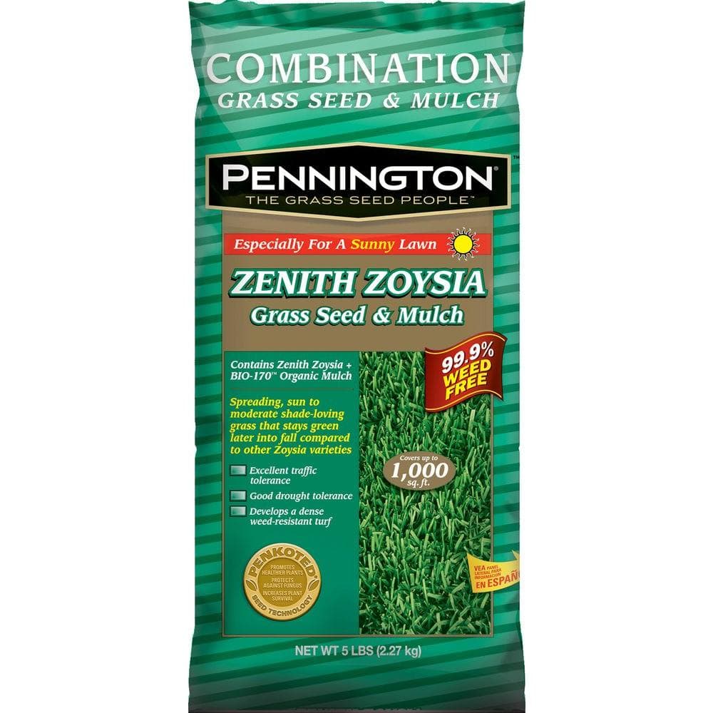 Pennington 5 lb. Zenith Zoysia Grass Seed and Mulch 