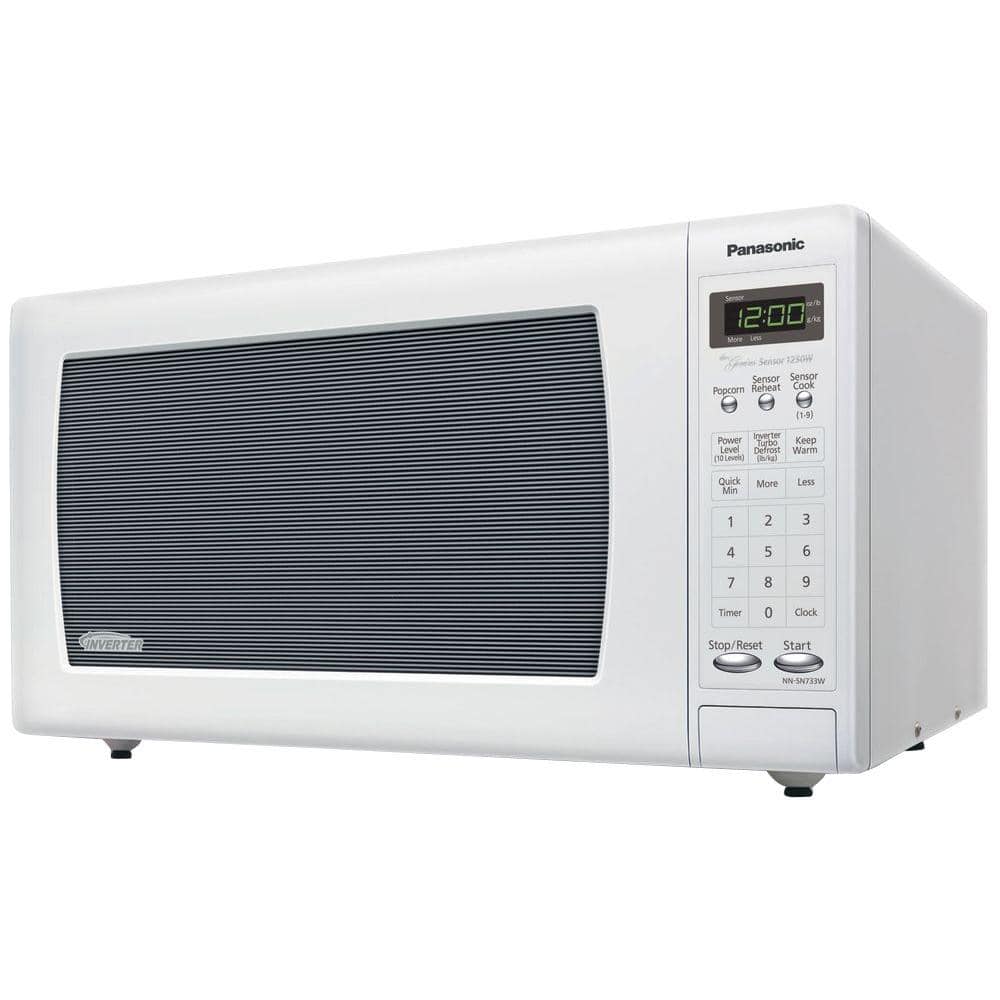 Panasonic 1.6 cu. ft. 1250 Watt Countertop Microwave in White with
