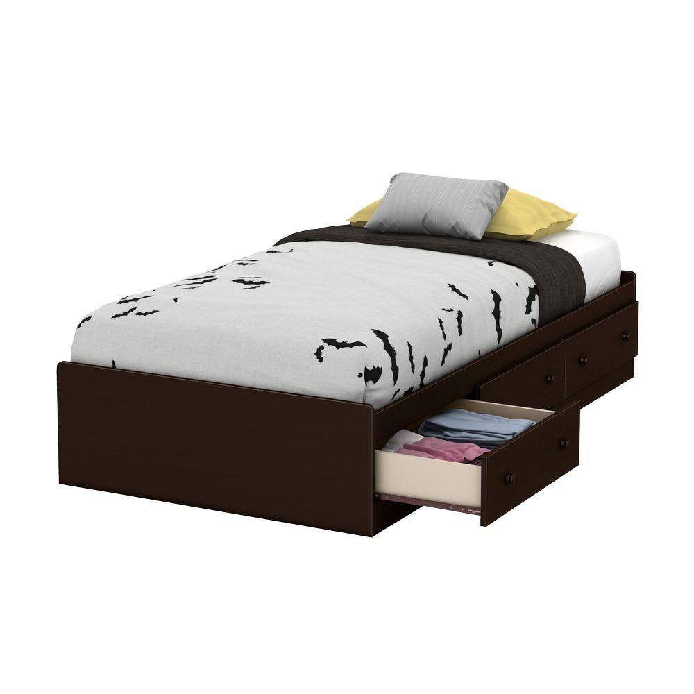 International Concepts Solid Wood Twin-Size Bed-KBD-504-TW - The Home Depot