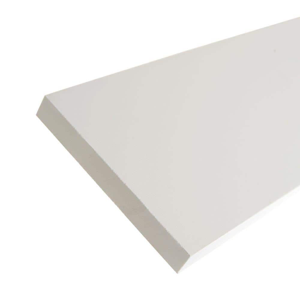 6 in. x 12 ft. White Aluminum Fascia Trim-77103 - The Home Depot