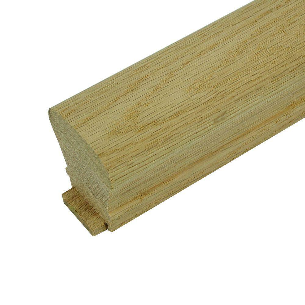 Stair Parts 1 ft. 6010 Unfinished Red Oak Stair Hand Rail ...
