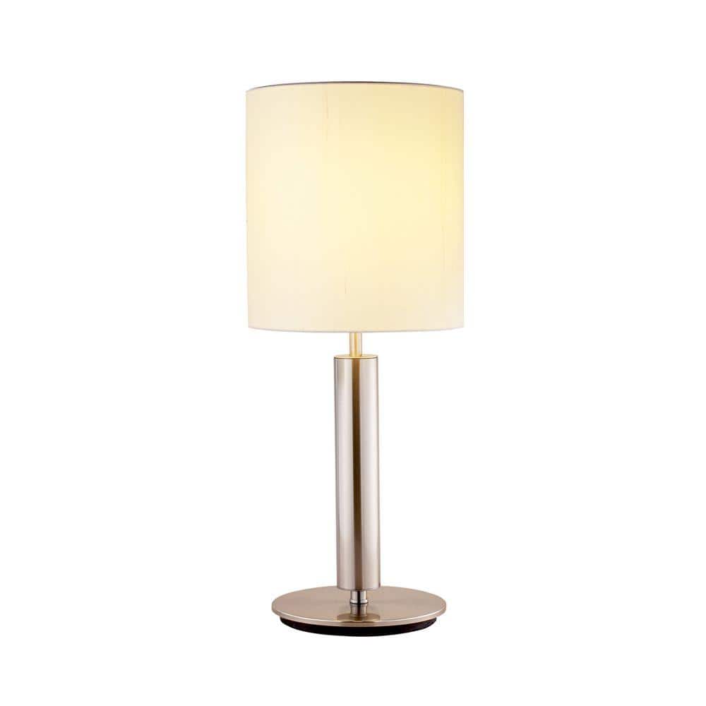 Adesso Hollywood 27 in. Satin Steel Table Lamp 4173-22