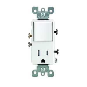 Leviton Decora 15 Amp Tamper Resistant Combo Switch and ... leviton combination two switch wiring diagram 