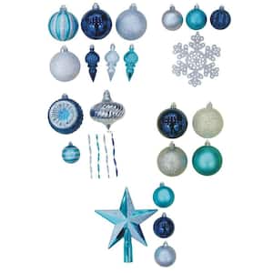 Martha Stewart Living Holiday Frost Assorted Christmas Ornaments with ...