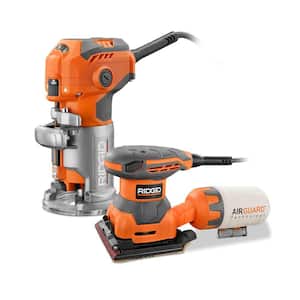 Ridgid 5.5 Amp Corded Trim Router with 1/4 in. Sheet Sander