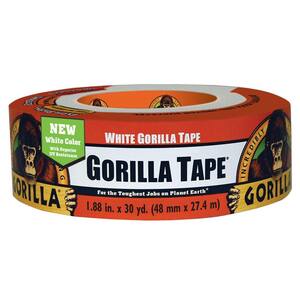Gorilla Tape 1.88 in. x 30 yds. White Duct Tape (6-Pack)-60250 - The