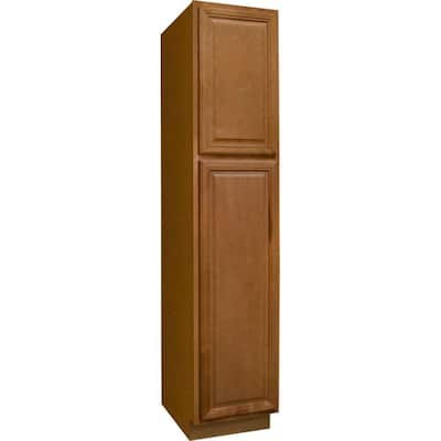 Hampton Bay 18x84x24 in. Cambria Pantry Cabinet in Harvest-KP1884-CHR ...