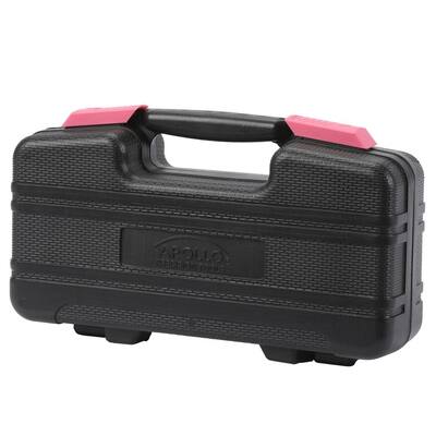 Tool set with a compact design and molded carry case